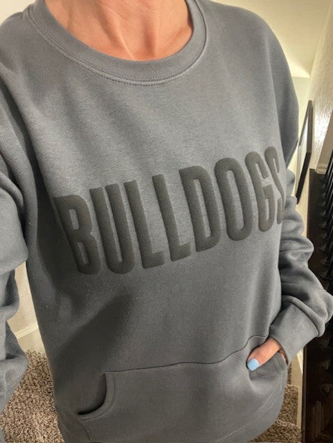 BULLDOGS - straight - Puff Crewneck Sweatshirt