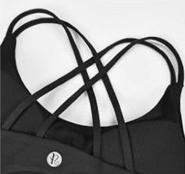 Respect 23 Bling Sports Bra Black/Pink/Silver
