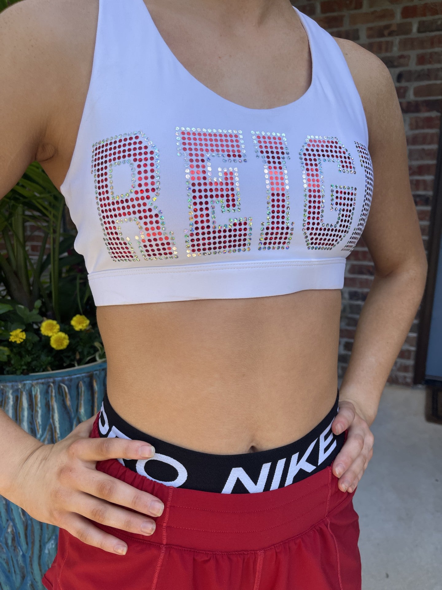 REIGN 23 Bling Sport Bra Top Padded