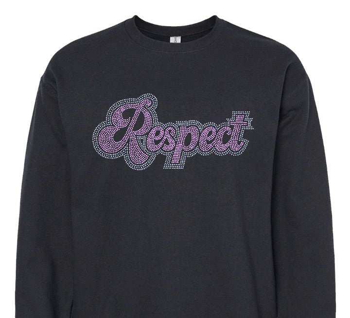 Respect 23 Bling Black Sweatshirt