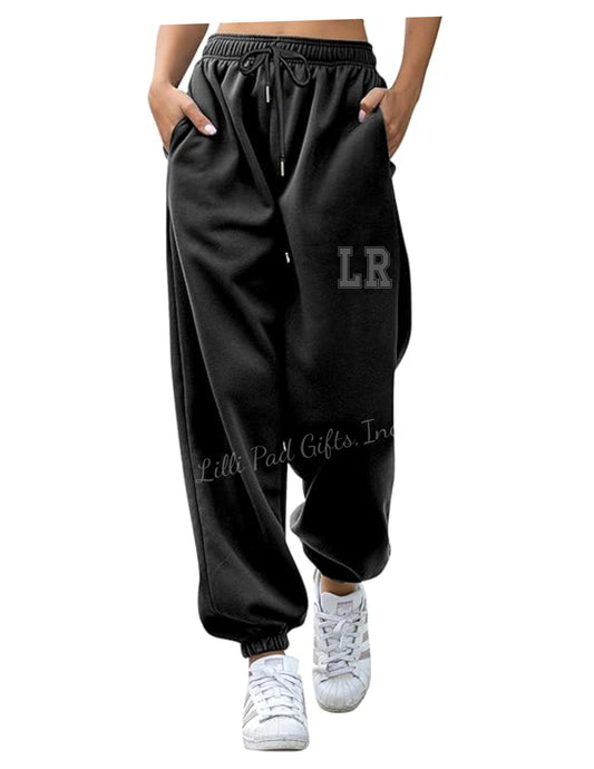 Black on Black - PUFF RESPECT Sweatpants