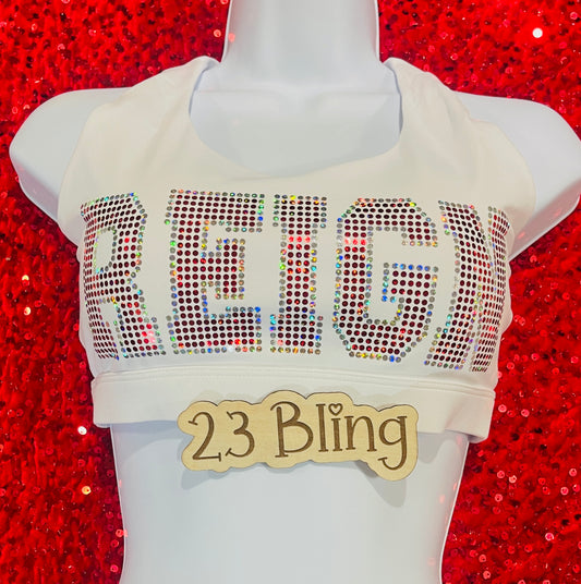 REIGN 23 Bling Sport Bra Top Padded