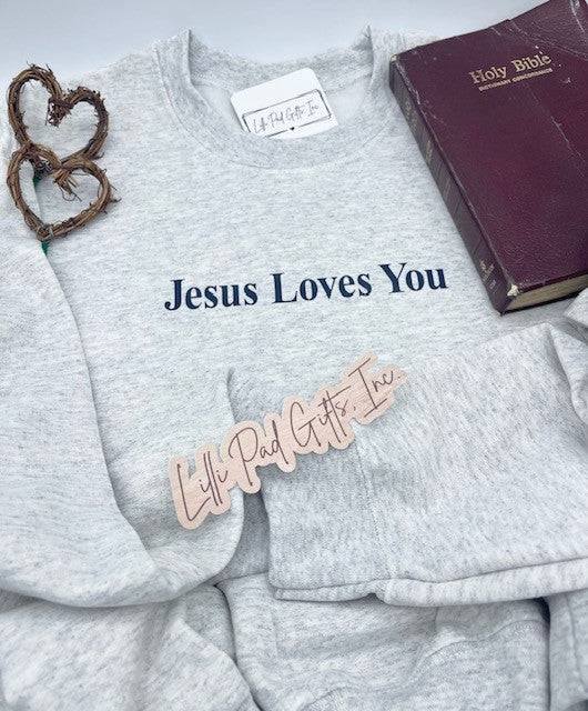 JESUS LOVES YOU crewneck sweatshirt