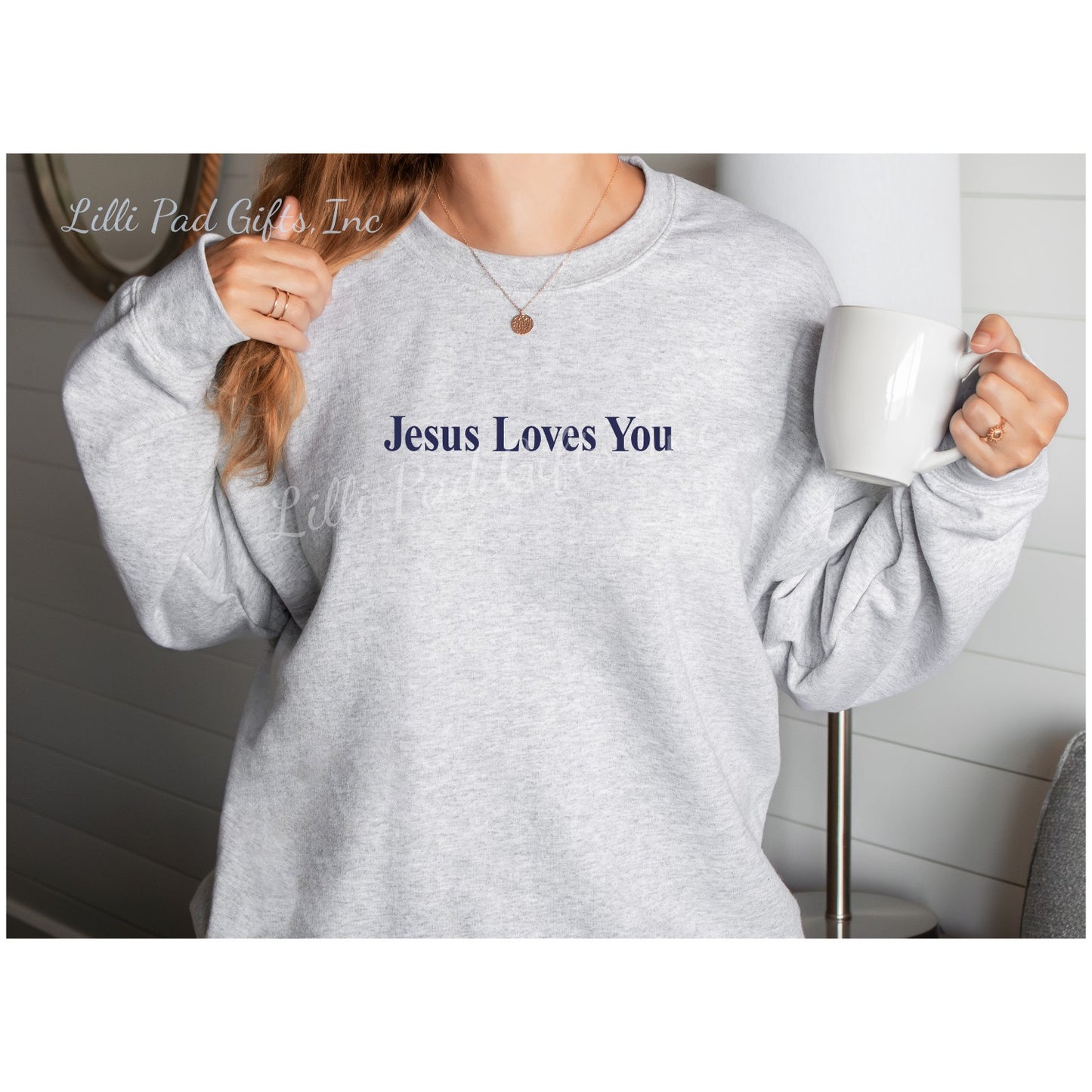 JESUS LOVES YOU crewneck sweatshirt