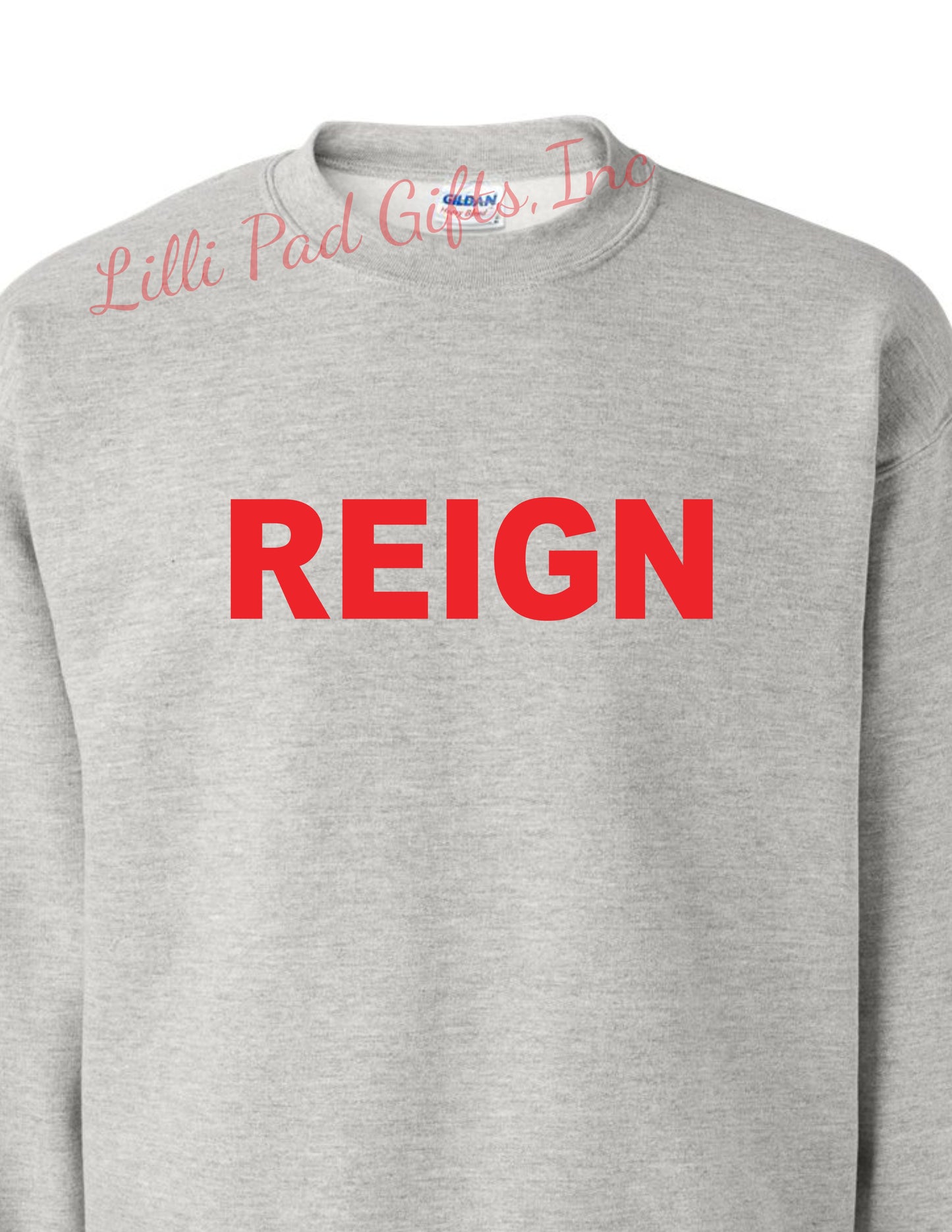 REIGN - Block - Light Gray Crewneck Sweatshirt