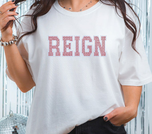 REIGN - 23 Bling White TShirt