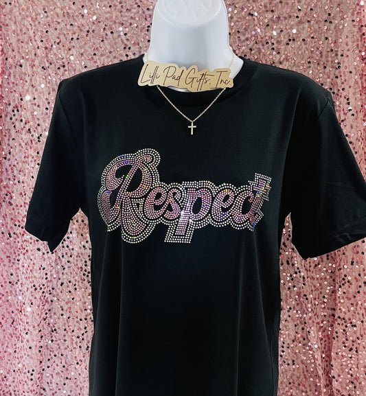 Respect 23 Bling Black T-Shirt