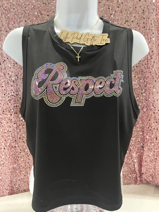 Respect - 23 Bling Black Tank