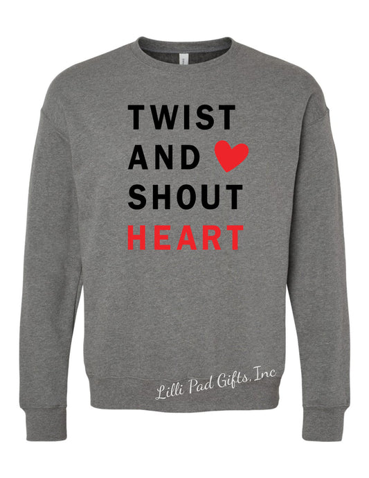 TWIST AND SHOUT HEART - Crewneck Sweatshirt